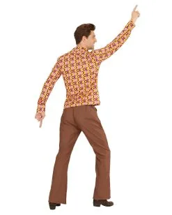 Hippes 70´s Hemd Discs 9 Hippes 70´s Hemd Discs -Karneval Universe Verkäufe 70er jahre groovy hemd discs hippie faschingskostuem 70s hippie shirt 29429 4