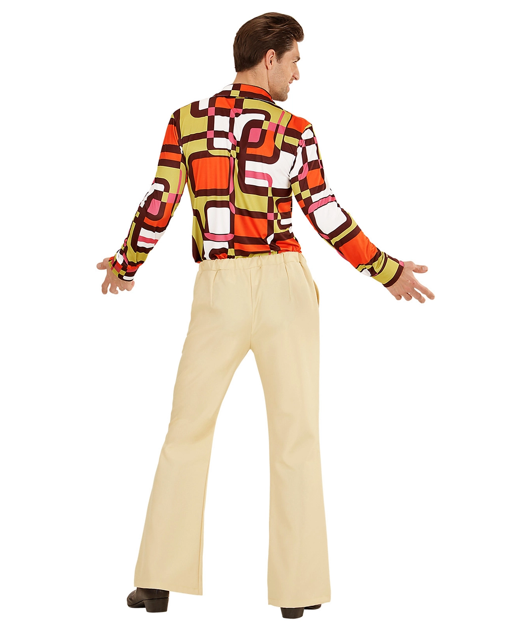 Beige 70er Jahre Schlaghose 6 Beige 70er Jahre Schlaghose – Bild 4