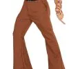 Braune 70er Jahre Schlaghose -Karneval Universe Verkäufe 70er jahre herren schlaghose braun 70s groovy style trousers brown schlagermove kostuem 29371 1