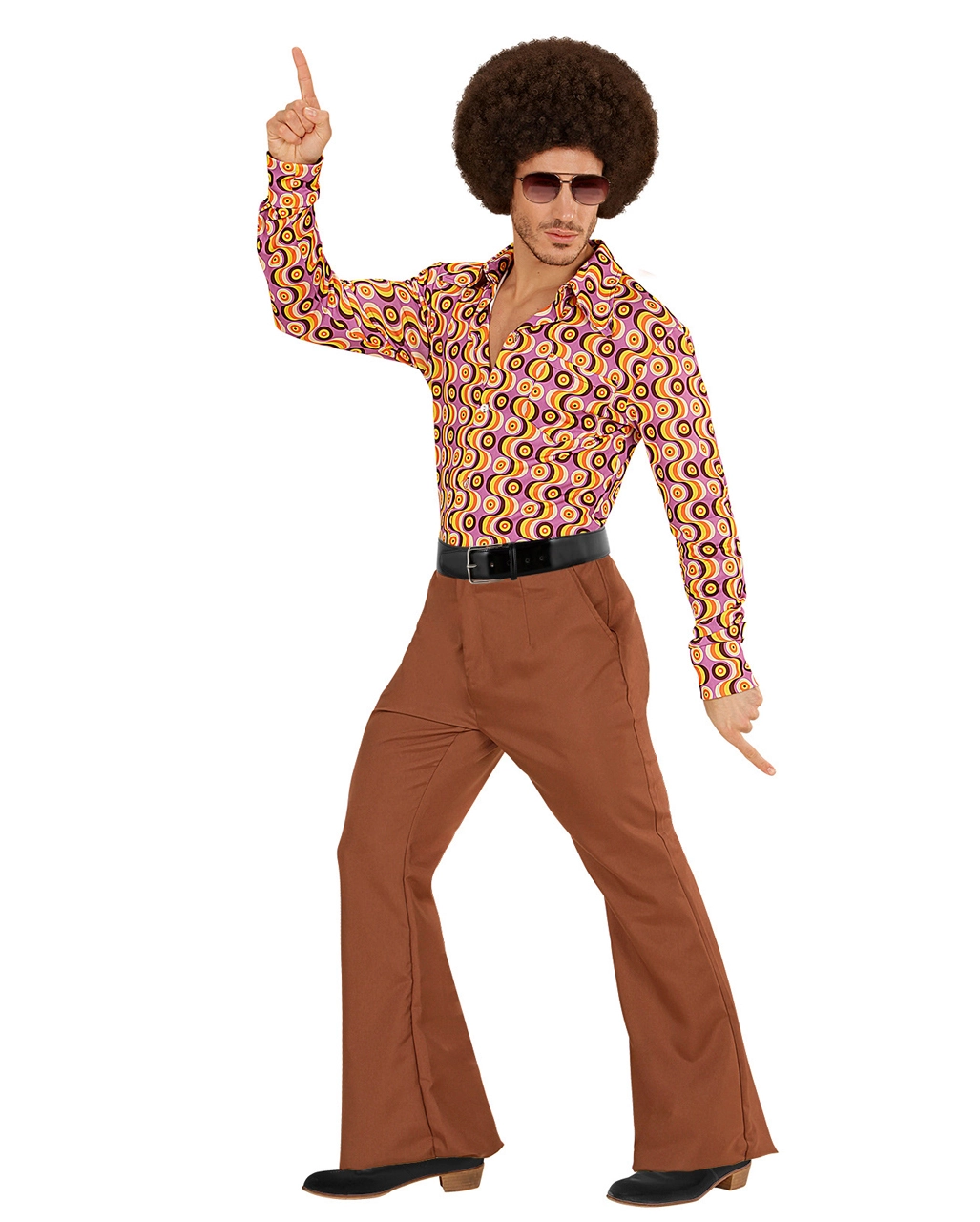 Braune 70er Jahre Schlaghose 4 Braune 70er Jahre Schlaghose – Bild 2