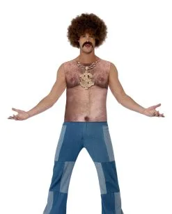 70er Haariger Oberkörper Achselshirt