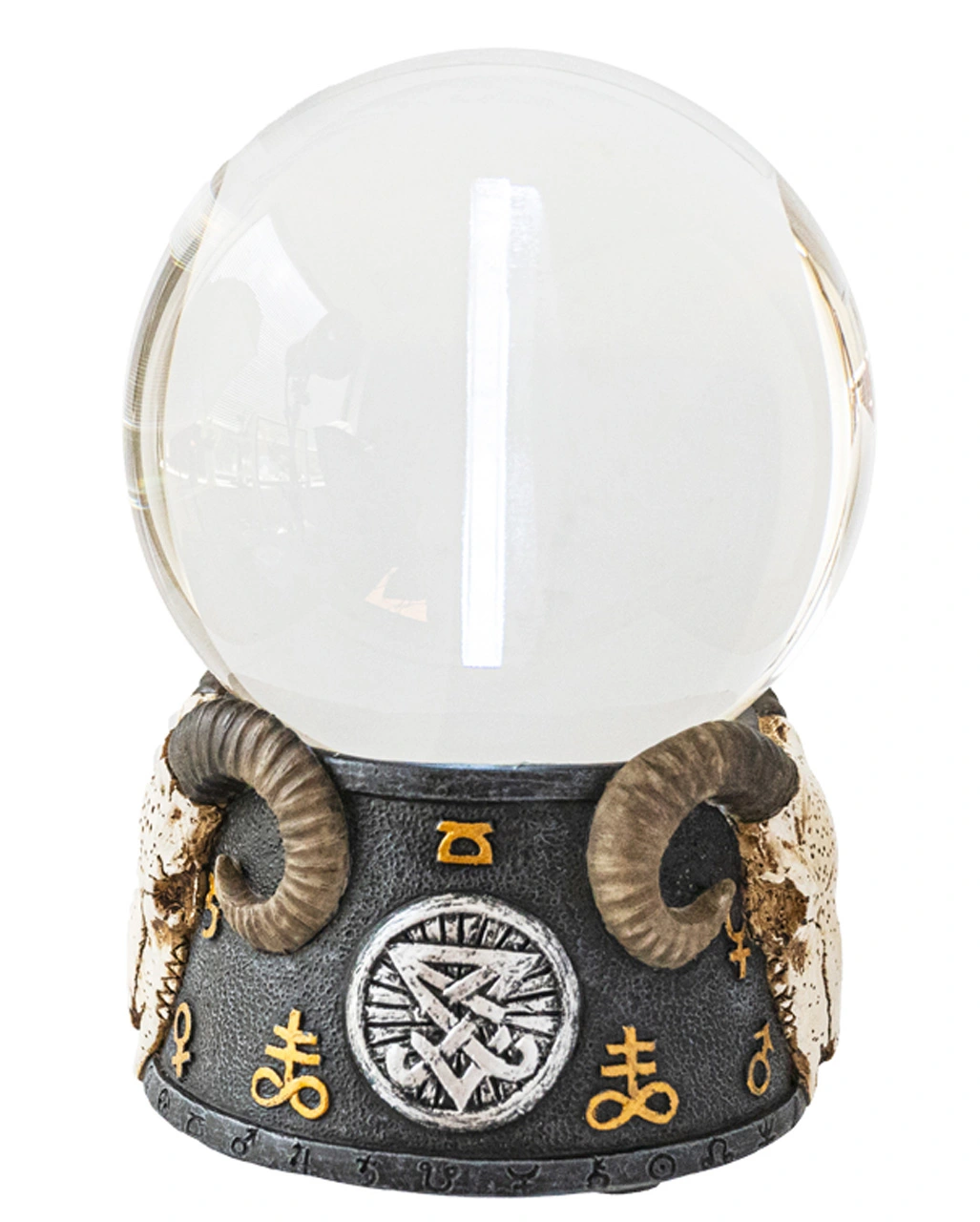 Baphomet Kristallkugel Mit LED 4 Baphomet Kristallkugel Mit LED – Bild 2