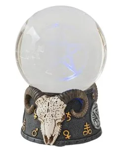 Baphomet Kristallkugel Mit LED 10 Baphomet Kristallkugel Mit LED -Karneval Universe Verkäufe baphomet wahrsagekugel mit led baphomet crystal ball with led halloween tischdekoration 51351 04