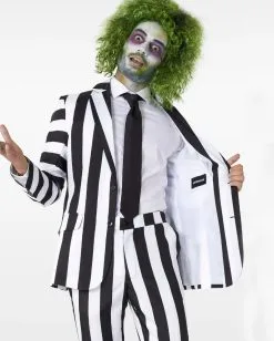 Beetlejuice Anzug - Suitmeister -Karneval Universe Verkäufe beetlejuice anzug suitmeister opposuits anzug beetlejuice kostuem anzug beetlejuice verkleidung gestreifter anzug 54381 2