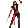 Schwarze Ninja Kriegerin Kostüm 2 Schwarze Ninja Kriegerin Kostüm -Karneval Universe Verkäufe black ninja warrior lady kostuem kriegerin kostuem faschings kostuem