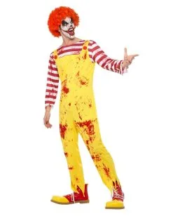 Blutiges Horror-Clown Kostüm -Karneval Universe Verkäufe blutiger killer clown kostuem horrorclown verkleidung halloween kreepy clown costume 35777 3
