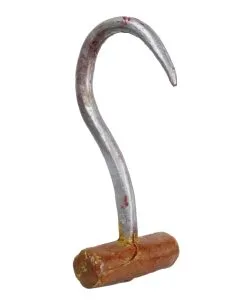 Blutiger Schaumstoff Schlachterhaken