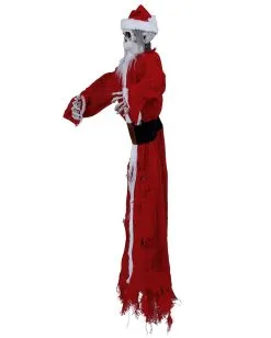Blutiger Skelett Nikolaus Mit Bewegung 90cm -Karneval Universe Verkäufe blutiger skelett weihnachtsmann mit bewegung bloody skeleton santa claus with movement halloween deko 53371 2