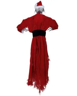 Blutiger Skelett Nikolaus Mit Bewegung 90cm -Karneval Universe Verkäufe blutiger skelett weihnachtsmann mit bewegung bloody skeleton santa claus with movement halloween deko 53371 3