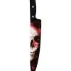 Totenschädel Chef Spielzeug Messer -Karneval Universe Verkäufe blutiges totenkopf chef messer skull chef knife halloween spielzeugwaffen 54209 2