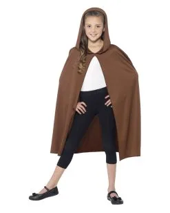 Kinder Kapuzenumhang Braun -Karneval Universe Verkäufe brauner kapuzenumhang fuer kinder abenteurer umhange fuer kinder braunes cape bild2 24006