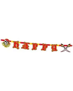 Red Pirate Buchstaben-Girlande 6 Red Pirate Buchstaben-Girlande -Karneval Universe Verkäufe buchstaben girlande red pirate geburtstags accessoire fuer seeraeuber happy birthday girlande piraten party dekoration 21729 2