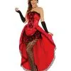 Rot-Schwarzes Burlesque Kleid Betty -Karneval Universe Verkäufe burlesque kostuemkleid betty 20er jahre verkleidung saloon girl showtanz kostuem cancan taenzerin kostuem 29039