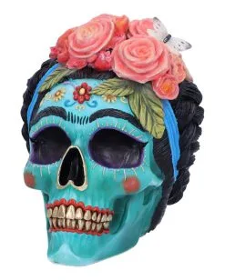 Calavera De Azucar Totenschädel 19cm -Karneval Universe Verkäufe calavera de azucar totenkopf calavera de azucar skull dia de los muertos figur 54563 03