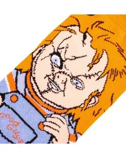 Good Guys Chucky Die Mörderpuppe Damen Socken -Karneval Universe Verkäufe chucky die moerderpuppe good guys damen socken childs play chucky good guy woman socks geschenk horror fan 52362 4