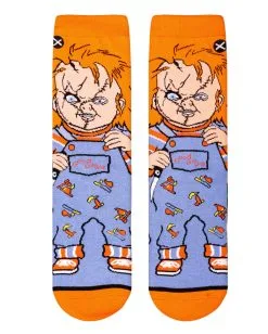 Good Guys Chucky Die Mörderpuppe Damen Socken -Karneval Universe Verkäufe chucky die moerderpuppe good guys damen socken childs play chucky good guy woman socks geschenk horror fan 52362 5