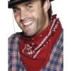 Rotes Bandana -Karneval Universe Verkäufe cowboy halstuch rot quadratsiches bandana fuer vielseitige faschingskostueme 23939