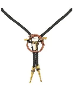 Schnürsenkel Krawatte Für Cowboys -Karneval Universe Verkäufe cowboyhemd schmuck cowboyshirt schmuck western schmuck cowboy bolotie 22884 02