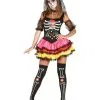Dia De Los Muertos Damen Kostüm -Karneval Universe Verkäufe day of the dead catrina kostuem sugar skull verkleidung tag der toten kostuemkleid halloween kleid 28670