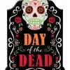 Day Of The Dead Schild Mit Glitzer Schrift -Karneval Universe Verkäufe day of the dead schild mit glitter schrift day of the dead sign with glitter font 38774 01