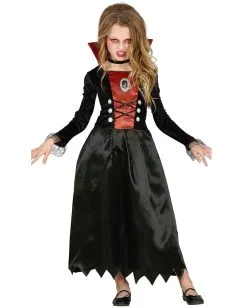 Elegantes Vampiress Kinder Kostüm