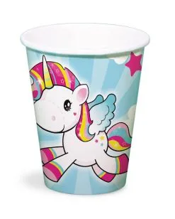 Unicorn Pappbecher 8 St.