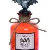 Zaubertrank Glasflasche Fledermaus Herz -Karneval Universe Verkäufe fledermausherz zaubertrank glasflasche bats heart potion glass bottle halloween tischdeko 52939