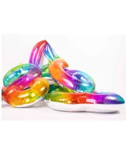 Regenbogen Folienballon Zahl 2 -Karneval Universe Verkäufe folienballon zahl 2 regenbogenfarben foil ballon number 2 rainbow color 38807 03