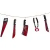 Folterwerkzeug Girlande 1 Folterwerkzeug Girlande -Karneval Universe Verkäufe folterwerkzeug girlande halloween dekoration blutiges werkzeug blutige horror deko 16338 neu