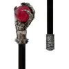 Gehstock Mit Knochenhand & Roter Glaskugel -Karneval Universe Verkäufe gehstock mit skeletthand und roter glaskugel skull swaggering cane gothic dekoration kostuemzubehoer 50950 01