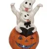 Leuchtkürbis Mit Geistern & Buch 22cm 2 Leuchtkürbis Mit Geistern & Buch 22cm -Karneval Universe Verkäufe geister mit buch auf leuchtkuerbis 22cm light up pumpkin with ghosts and book halloween kuerbis deko 54097