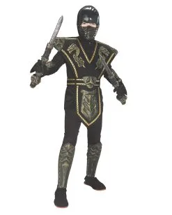 Ninja Kostüm Für Kinder Gold Dragon