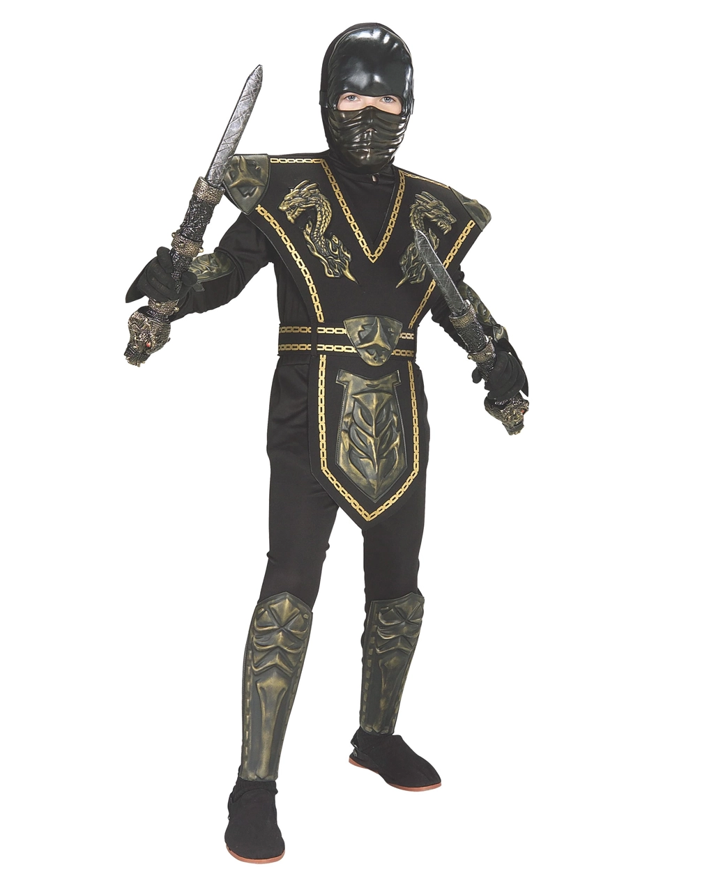Ninja Kostüm Für Kinder Gold Dragon 3 Ninja Kostüm Für Kinder Gold Dragon