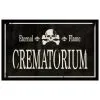 Vintage Gothic Crematorium Schild 43x11cm -Karneval Universe Verkäufe gothic crematorium schild antique gothic crematorium sign halloween deko gothic homeware 52031 01