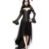 Gothic Dämon Damenkostüm Mit Hörner -Karneval Universe Verkäufe gothic demon lady kostuem mit hoerner 38621 01