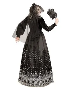 Tag Der Toten Skelettbraut Kostüm -Karneval Universe Verkäufe gothic skelett braut damenkostuem halloween kostuem skeleton bride costume 36863 3