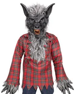 Werwolf Kinderkostüm Grau -Karneval Universe Verkäufe graues werwolfs kostuem fuer kinder grey werewolf costume for kids gruseliges halloween kostuem scarry halloween costumes 50909 6
