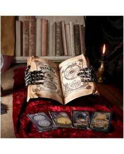 Hellseher Zauberbuch Deko 25,8cm -Karneval Universe Verkäufe grimoire hexenbuch deko psychic compendium deco halloween tischdekoration 51062 07