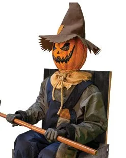 Schaurige Kürbis Vogelscheuche Halloween Animatronic -Karneval Universe Verkäufe grinsende kuerbis vogelscheuche halloween animatronic jack pumpkin halloween animatronic halloween und horror deko und animatronics 50974 3