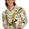 Groovy Hippie Hemd Grün -Karneval Universe Verkäufe groovy hippie hemd gruen 70er jahre hemd party hemd flower power maennerhemd groovy shirt green 18285