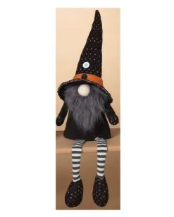 Männlicher Hexen Gnom Als Kantenhocker 55cm -Karneval Universe Verkäufe grosses hexen gnom maennchen als kantenhocker 55cm large witch gnome male shelf sitter halloween zwerg 54327 2