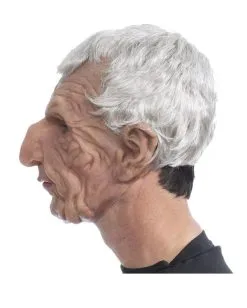 Großvater Henry Maske Mit Grauen Haaren -Karneval Universe Verkäufe grossvater vollkopf maske mit grauen ghaaren old grandpa latex mask with silver hair opa maske 39671 3