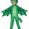 Kleinkinder Kostüm Grüner Drache -Karneval Universe Verkäufe gruener drache kleinkinder kostuem printed dragon toddler costume green drachen verkleidung kinder 54141
