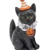 Halloween Clown Katze Mit Kürbis 15cm -Karneval Universe Verkäufe halloween clowns katze mit kuerbis 15cm halloween clown cat with pumpkin katzen figur halloween 54262