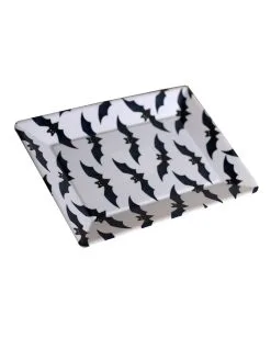 Halloween Tablett Mit Fledermäusen -Karneval Universe Verkäufe halloween fledermaus tablett halloween bat tray kinderfreundliche halloween buffet deko 53241 1