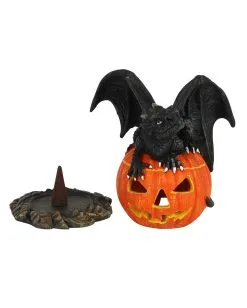 Jack O Lantern Kürbis Mit Drache Räucherkegelhalter -Karneval Universe Verkäufe halloween kuerbis mit drachen raeucherkegelhalter halloween kuerbis teelichthalter trick or treat dragon cone burner 51679 03
