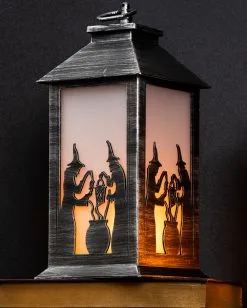Halloween Laterne Mit Hexen Als Schatten Motiv -Karneval Universe Verkäufe halloween schattenspiel laterne hexen motiv halloween shadow lantern witch halloween deko 52879 2