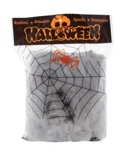 Weißes Halloween Spinnennetz 300gr