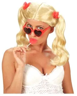 Rote Herz Sonnenbrille -Karneval Universe Verkäufe herz sonnenbrille lolita sonnenbrille faschingsbrille kostuembrille bild3 17991