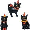 Johanna Parker Kürbis Katze Dekofigur -Karneval Universe Verkäufe johanna parker vintage jack o lantern katze figur vintage jack o lantern cat figure halloween deko katze 52943